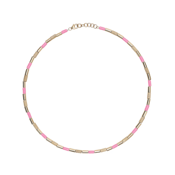 BEA BONGIASCA - Tubini Necklace - (Pink)