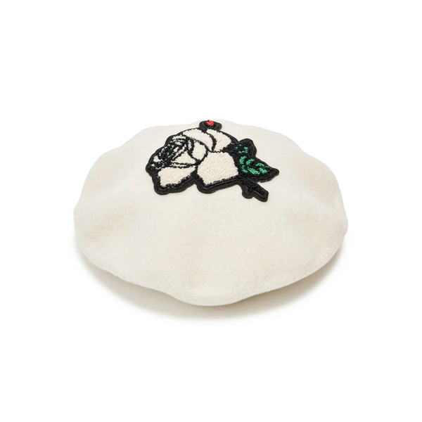 Undercover - Shrimming Wool Beret - (Ivory)