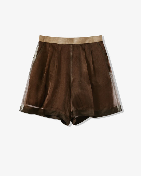UNDERCOVER - Women's Silk Shorts - (Brown)