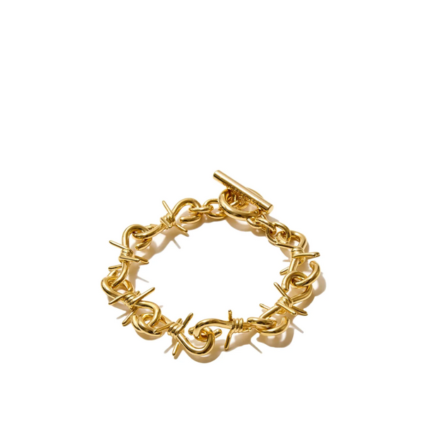 Undercover - Brass Wire Bracelet - (Gold)