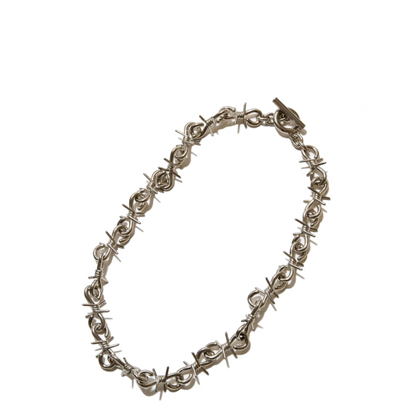 Undercover - Brass Wire Necklace - (Silver)