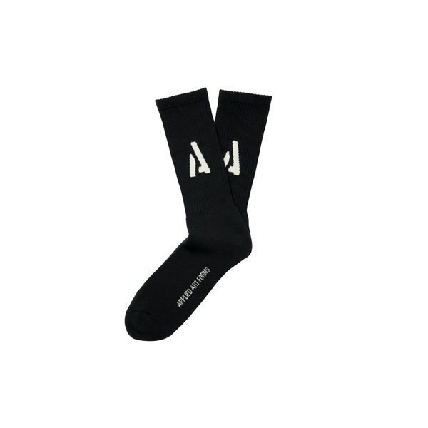 APPLIED ART FORMS - Men's Cased Heavyweight Socks  - (Black)