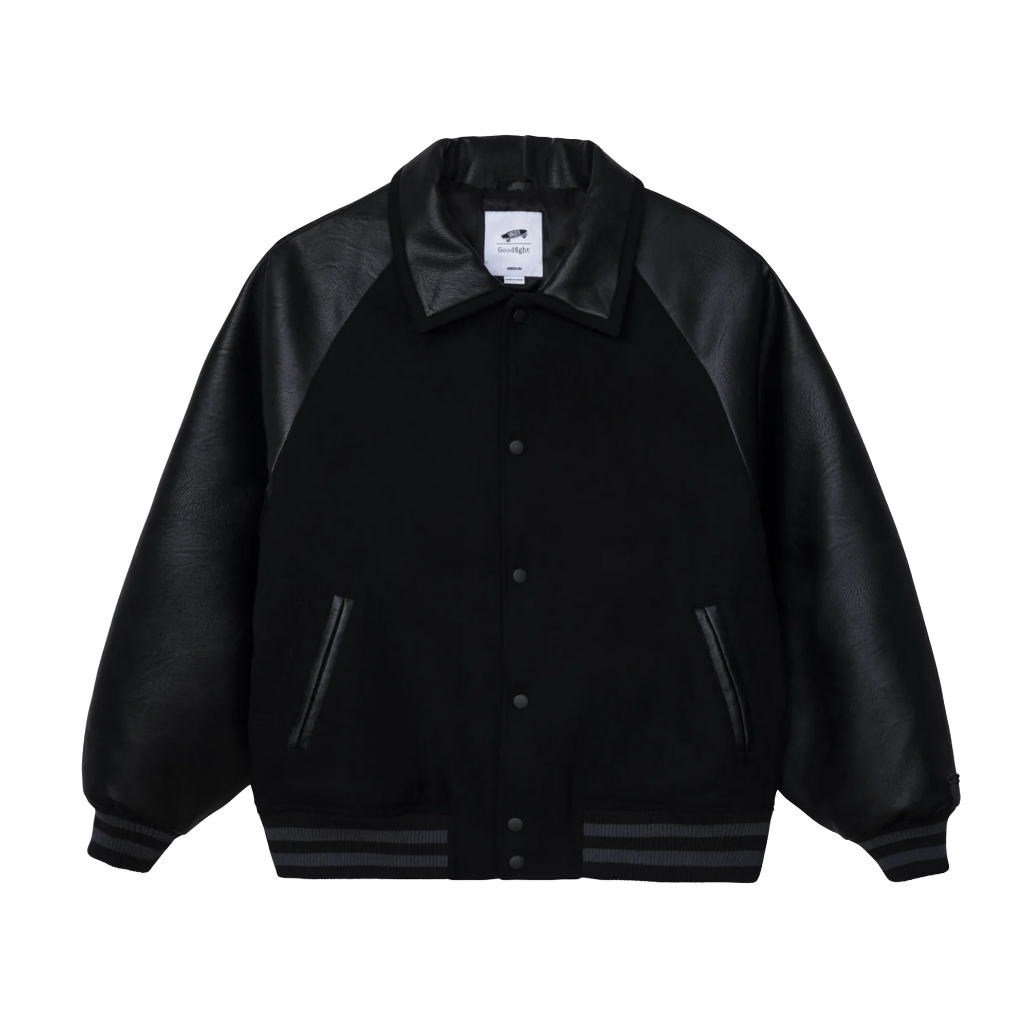 VANS - GOODFIGHT Lettermans Jacket - (Black) |Dover Street Market E ...