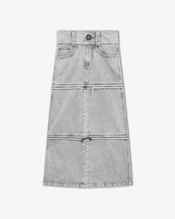 VAQUERA - Women's Zipper Skirt - (Grey) SS24 VAQ07S001