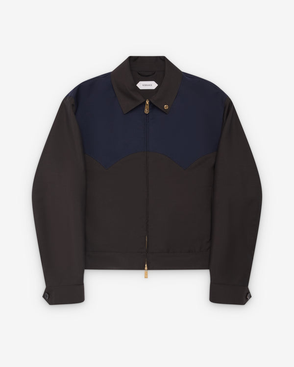 VERSACE_VERSACE - Men's Blouson Responsible Light Weight Wool Mohair Tailoring - (Multi)_JACKETS