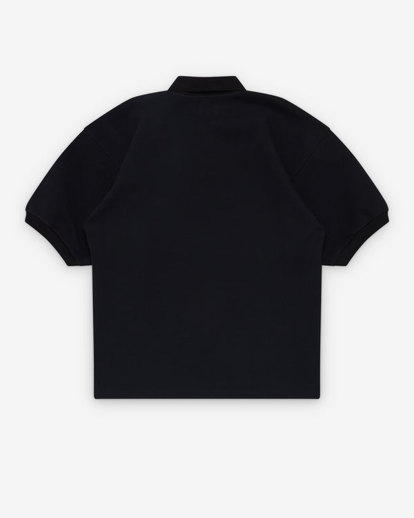 Willy Chavarria_WILLY CHAVARRIA - Men's Football Polo - (Black)_POLOS