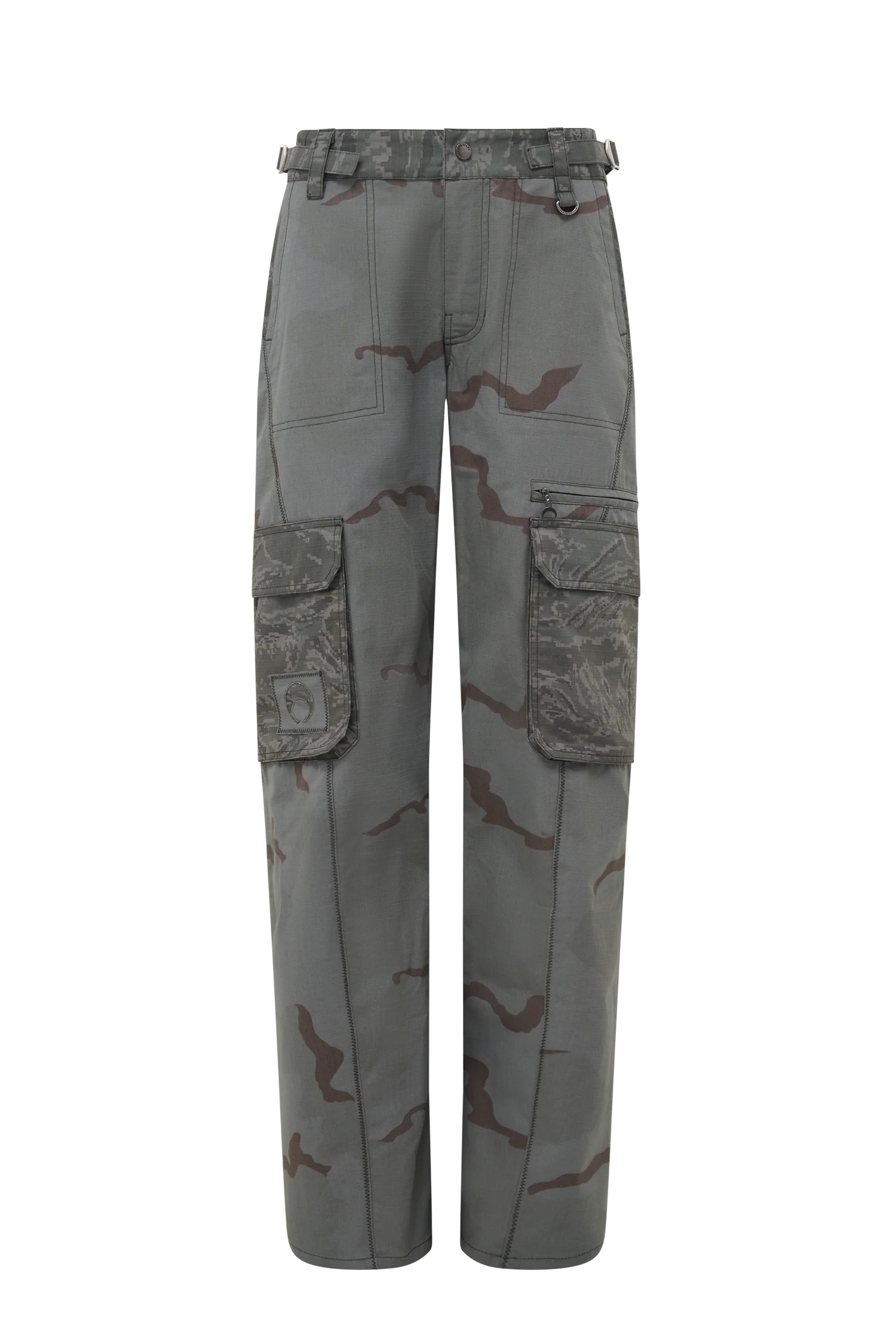 MARINE SERRE: Women's Regenerated Camo Cargo Pants (Print) | DSMS E-SHOP