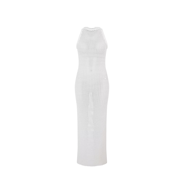 ALAÏA  - Women's 3D Waffle Dress - (White)