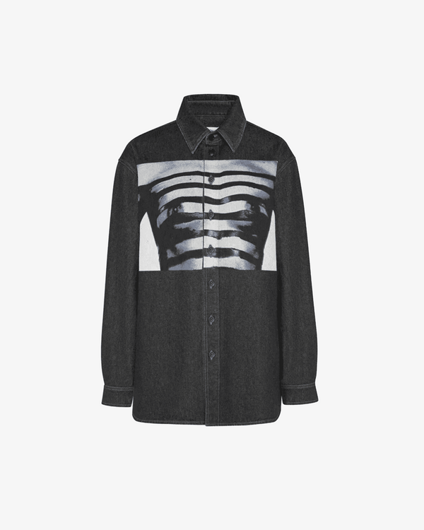 Jean Paul Gaultier - Women's Denim Shirt Printed - (Black)