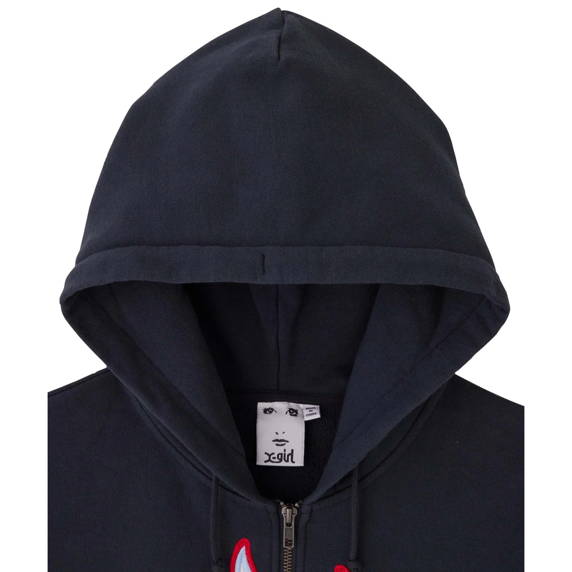 X-GIRL: Sweat Zip Up Hoodie (13 Charcoal) | DSMS E-SHOP X-GIRL: Sweat Zip Up Hoodie (13 Charcoal) | DSMS E-SHOP