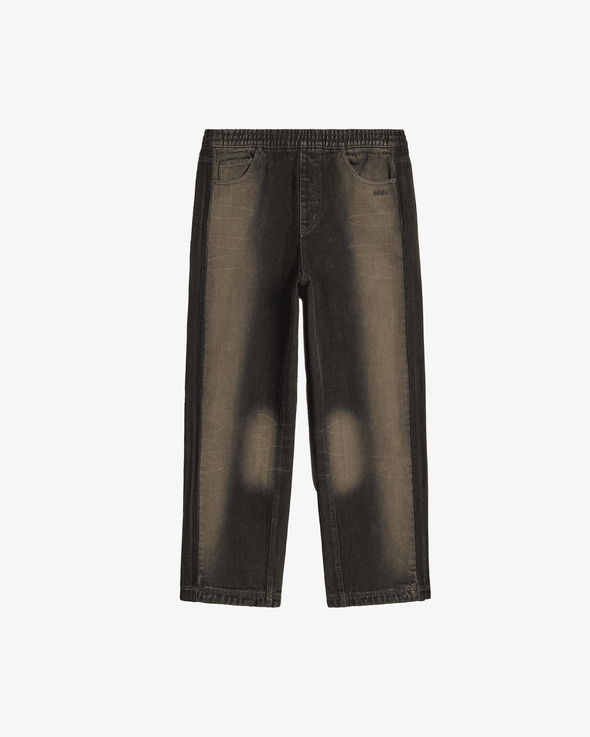 Adidas - Men's Avavav Baggy Denim Pants - (Black) view 2, Click to Zoom in