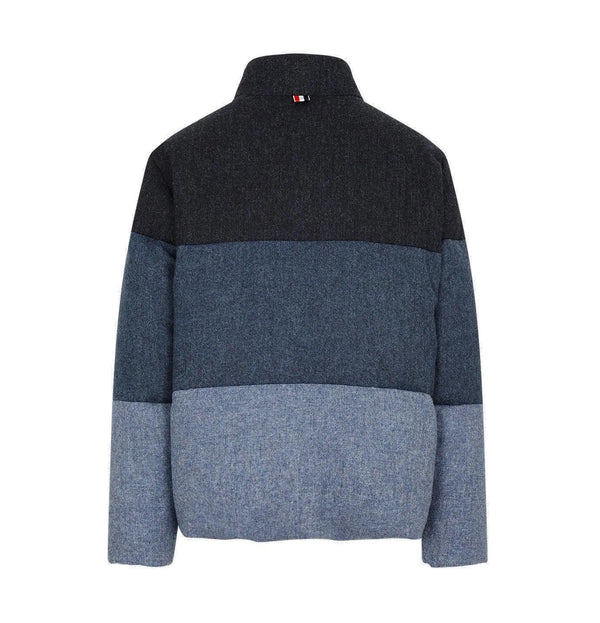 Thom Browne_Thom Browne - Men'S 4 Bar Reversible Funnel Neck Padded Jacket - (Navy)_JACKETS