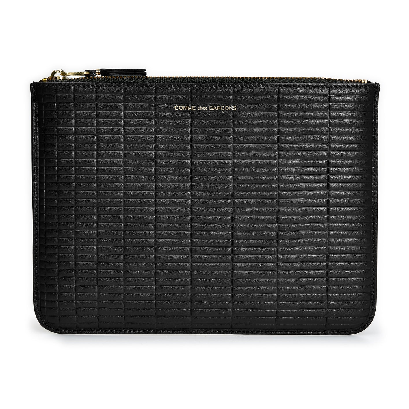 Cdg Wallet: Brick Wallet Zip Pouch (Black SA5100BK) | DSMS E-SHOP