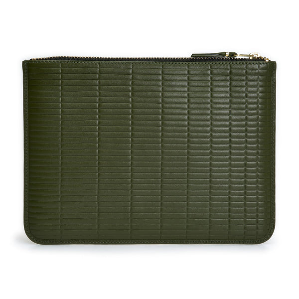 CDG Wallet_CDG WALLET - Brick Wallet Zip Pouch - (Khaki SA5100BK)_WALLETS
