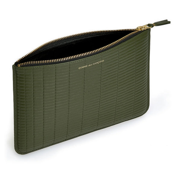 CDG Wallet_CDG WALLET - Brick Wallet Zip Pouch - (Khaki SA5100BK)_WALLETS
