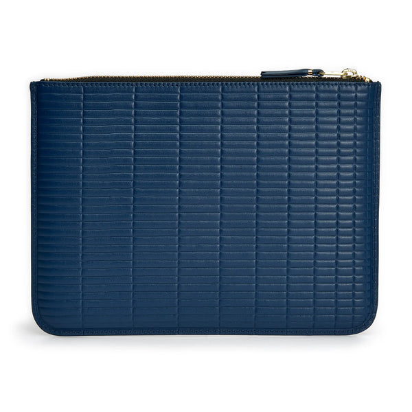 CDG Wallet_Cdg Wallet - Brick Wallet Zip Pouch - (Blue SA5100BK)_WALLETS