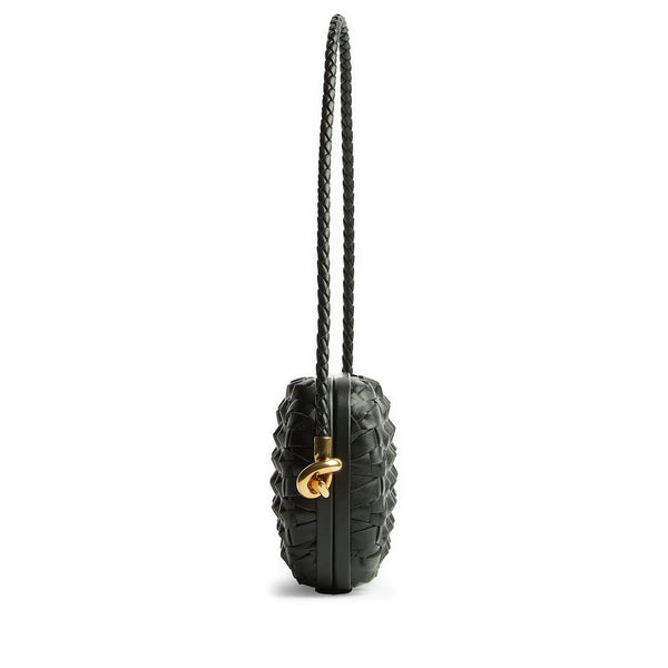 Bottega Veneta_Bottega Veneta - Women's Knot Minaudiere With Strap - (Dark Green)_HANDBAGS