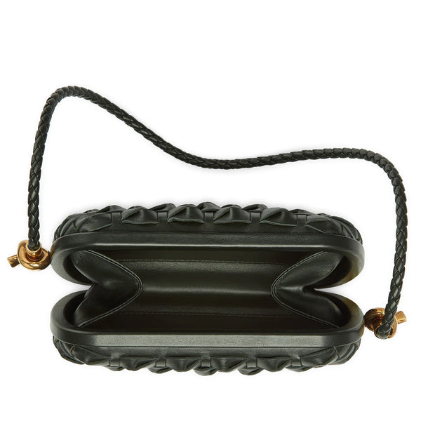 Bottega Veneta_Bottega Veneta - Women's Knot Minaudiere With Strap - (Dark Green)_HANDBAGS