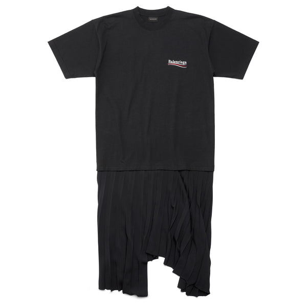 BALENCIAGA - Technical Crepe T-Shirt Dress - (1000 BLACK)