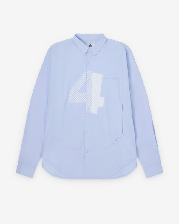 DSM Kei Ninomiya - Unisex Printed Bib Shirt Woven - (Blue)