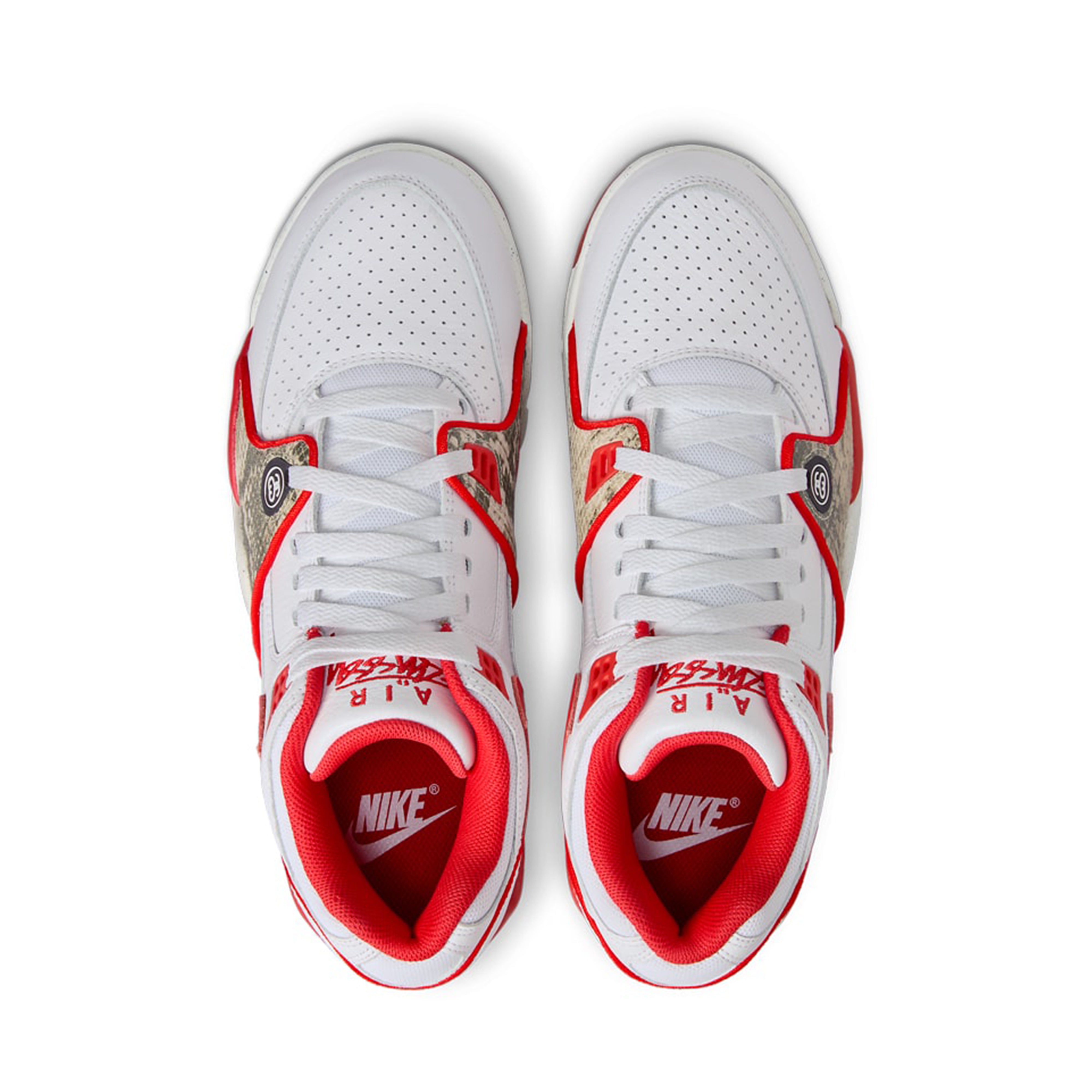 NIKE - Stüssy Men's Air Flight '89 Low SP - (White/Red)