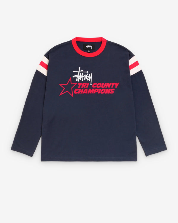 Stüssy - Men's Ls Ringer Tee - (Ink)