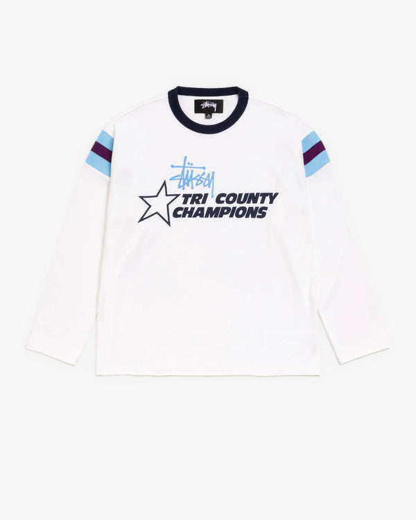 Stüssy - Men's Ls Ringer Tee - (White)