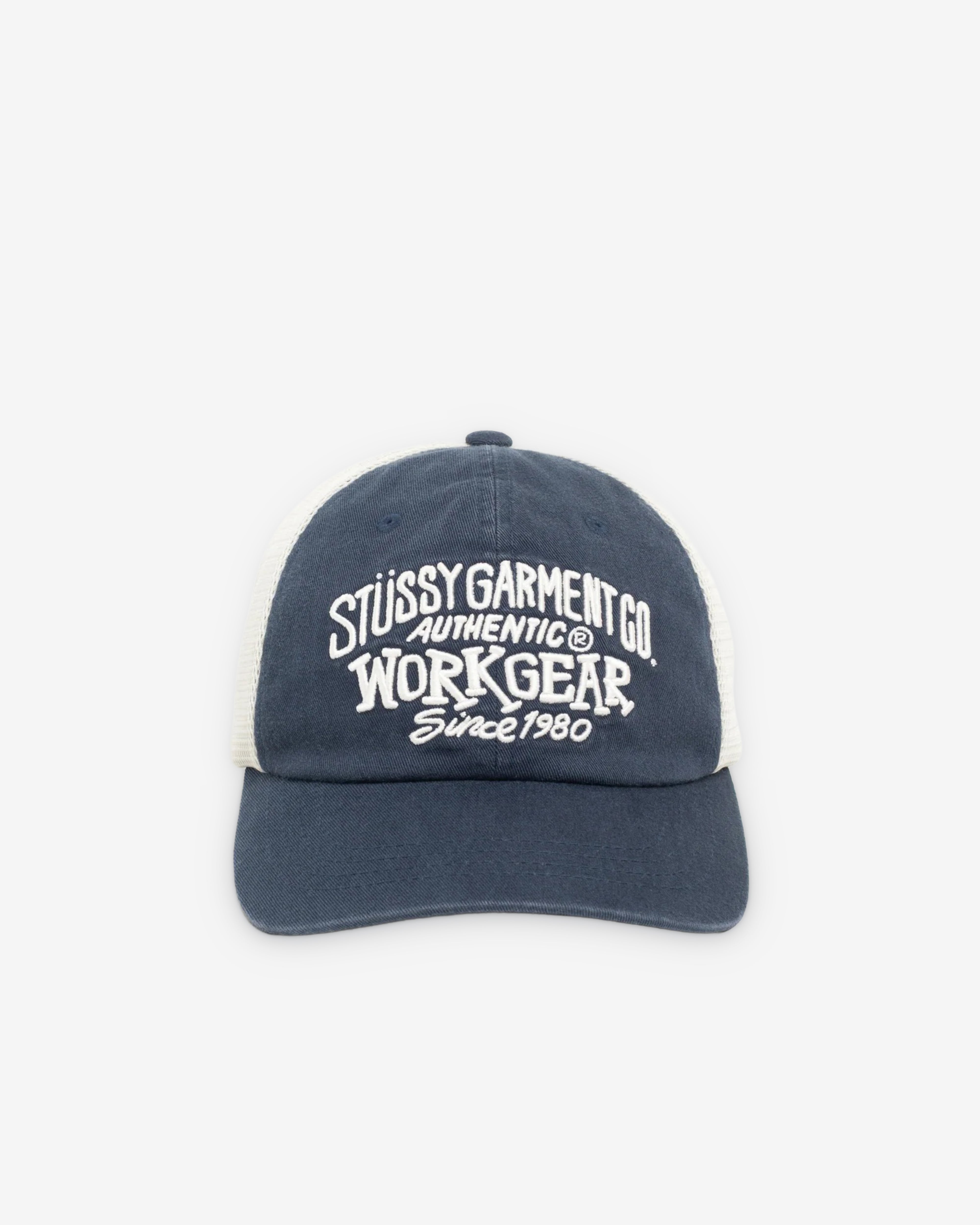 Stüssy: Men's LP Workgear Strapback Cap (Navy) | DSMS E-SHOP