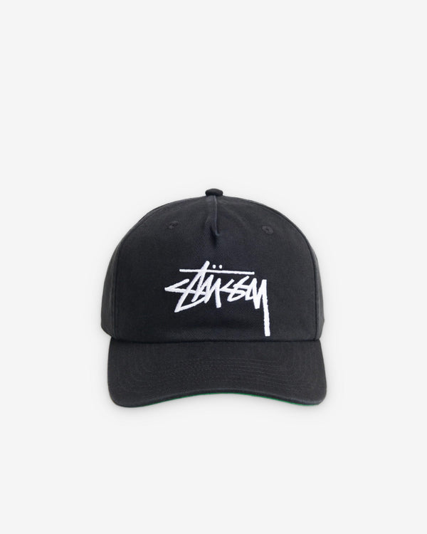 Stüssy - Men's Big Stock Mid Depth Cap - (Black)