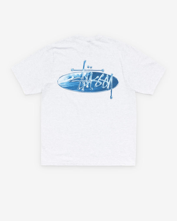 Stussy - Men's Wave Oval Tee - (Ash Heather)