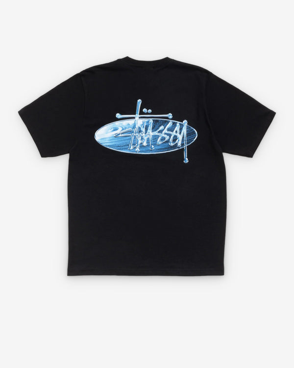 Stussy - Men's Wave Oval Tee - (Black)