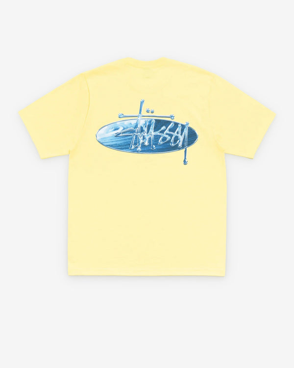 Stussy - Men's Wave Oval Tee - (Lemon)