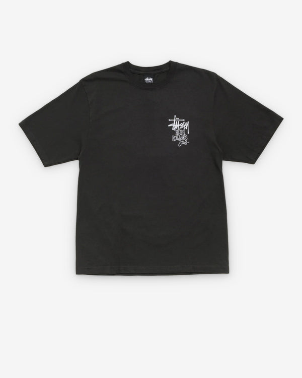 Stüssy - Men's High Rollers Pig. Dyed Tee - (Faded Black)