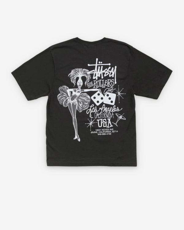 Stüssy - Men's High Rollers Pig. Dyed Tee - (Faded Black)