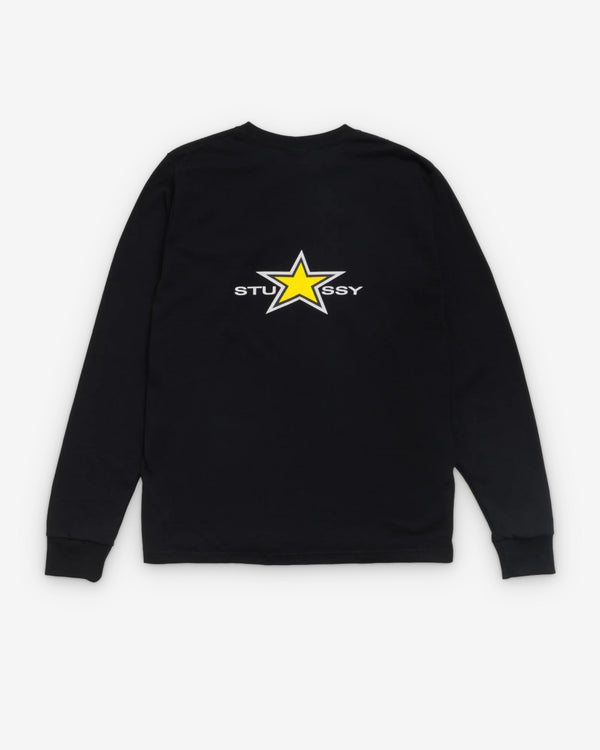 Stüssy  - Men's Stussy Star Ls Tee - (Black)