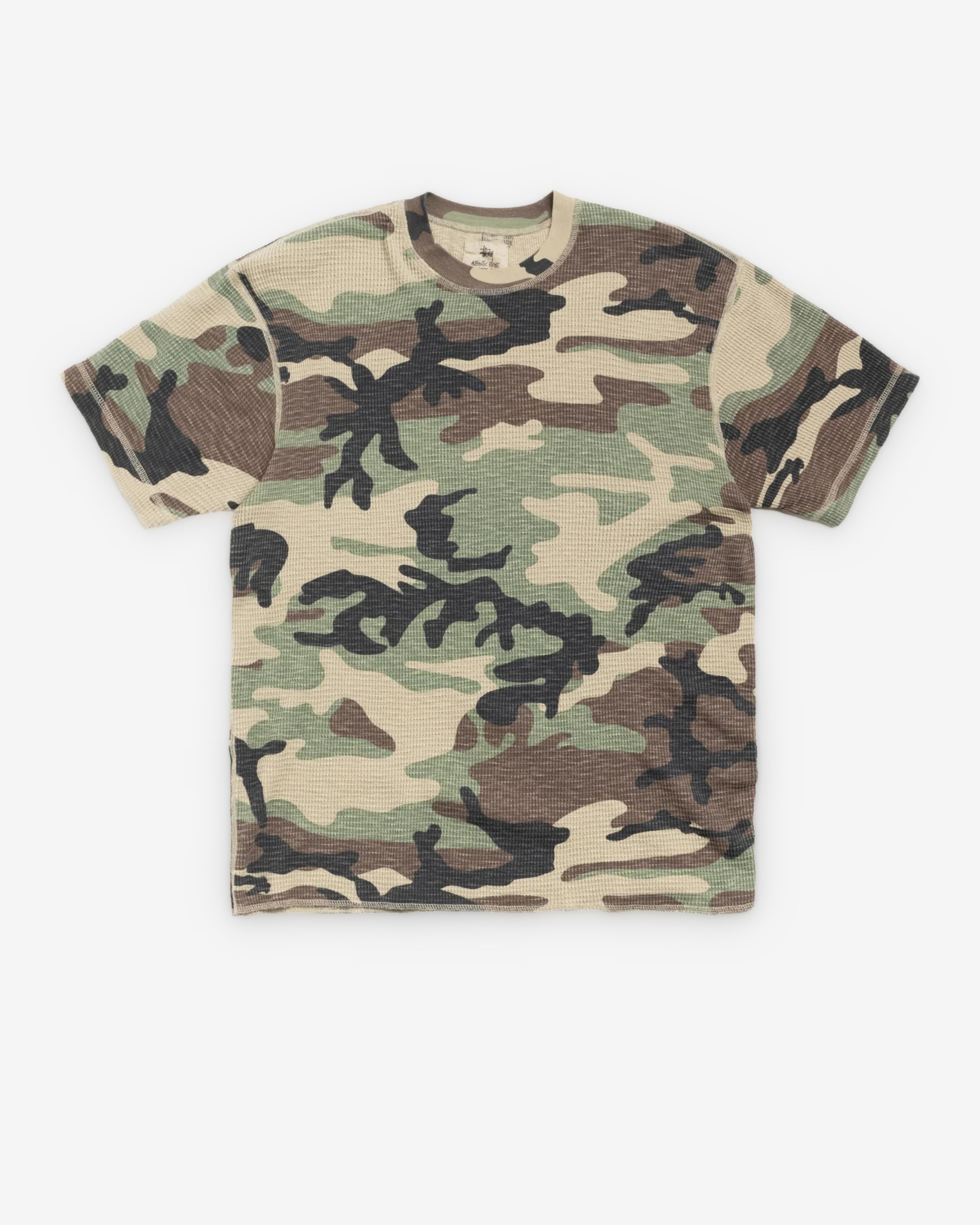 Stüssy: Men's Pigment Dyed SS Thermal (Camo) | DSMS E-SHOP