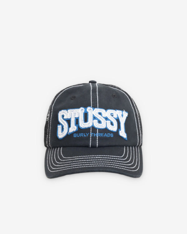 Stüssy - Men's MD Burly Threads Trucker - (Black)
