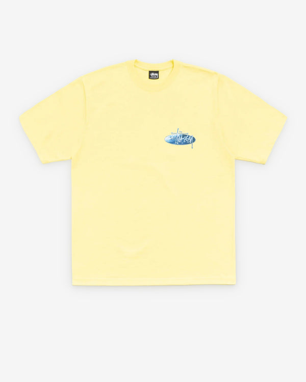 Stussy - Men's Wave Oval Tee - (Lemon)