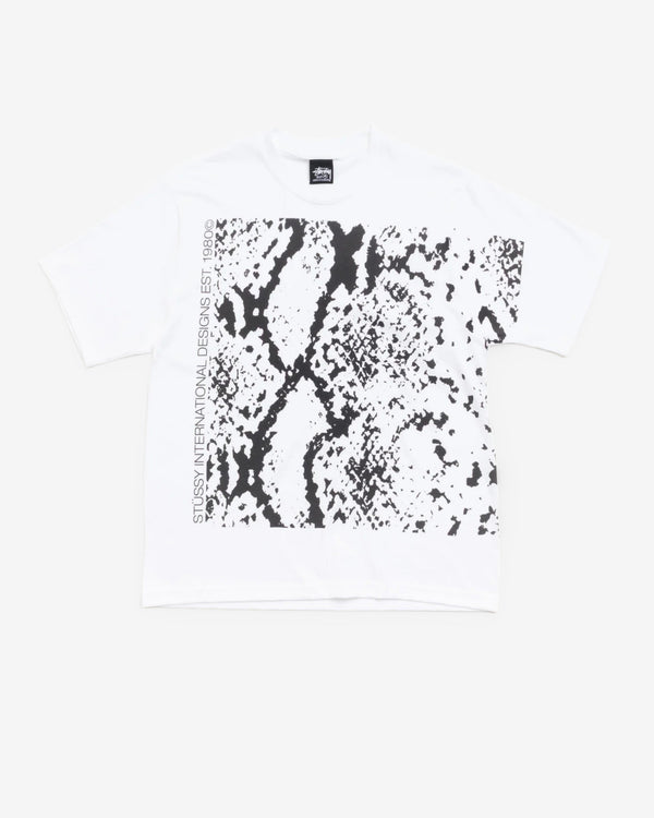 Stüssy - Men's Snakeskin T-Shirt - (White)