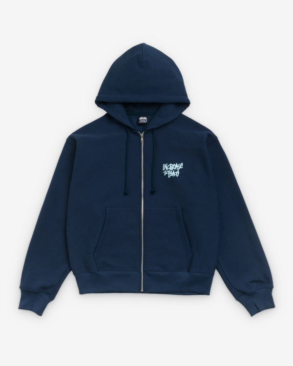 Stüssy  - Men's Peace Increased Zip Hood - (Navy)