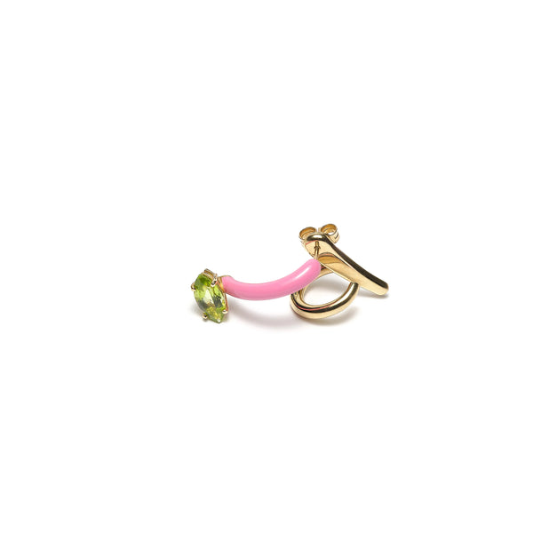 Bea Bongiasca_Bea Bongiasca - Single Loop Earrings - (Pink)_EARRINGS
