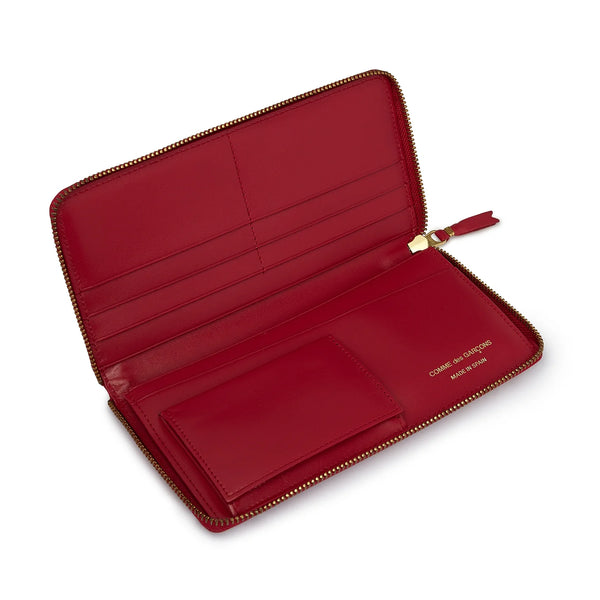 CDG Wallet_Cdg Wallet - Luxury Long Wallet - (Burgundy SA0110LG)_WALLETS