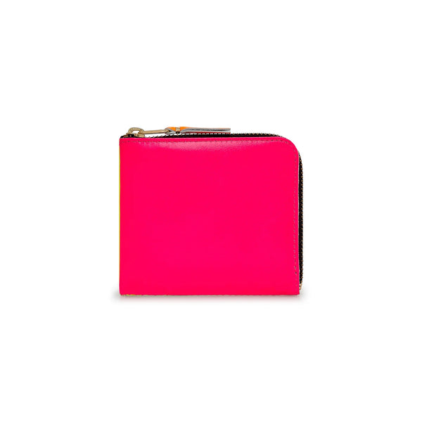 CDG WALLET - Super Fluo Zip Around Wallet - (Pink SA3100SF)