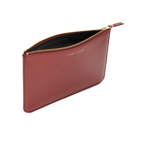 CDG Wallet_Cdg Wallet - Luxury Group Zip Pouch - (Burgundy SA5100LG)_POUCHES