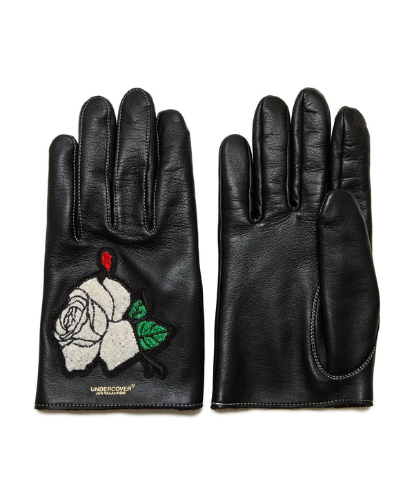 Undercover_Undercover - Rose Sheepskin Glove - (Black)_GLOVES