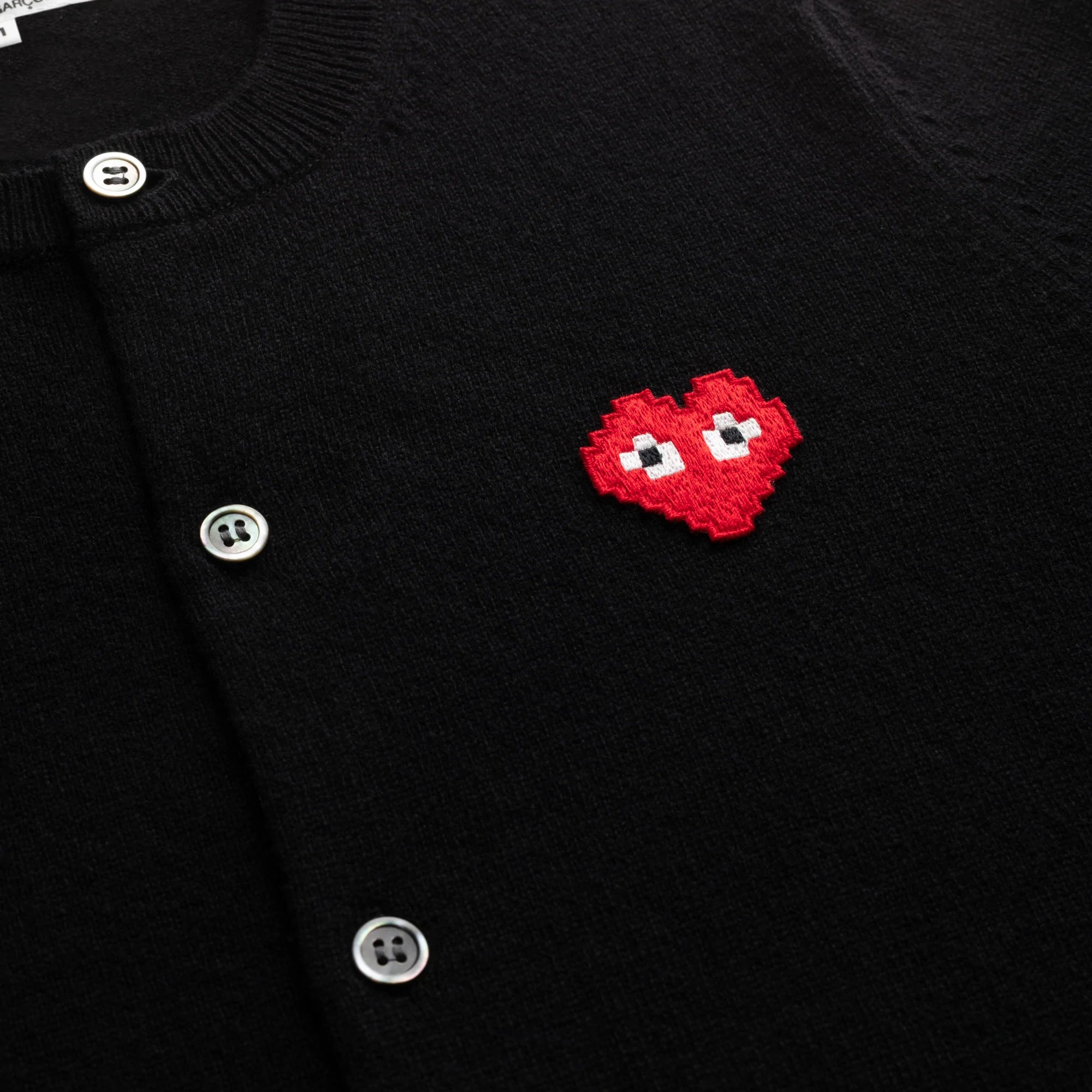 Cdg 2025 black cardigan