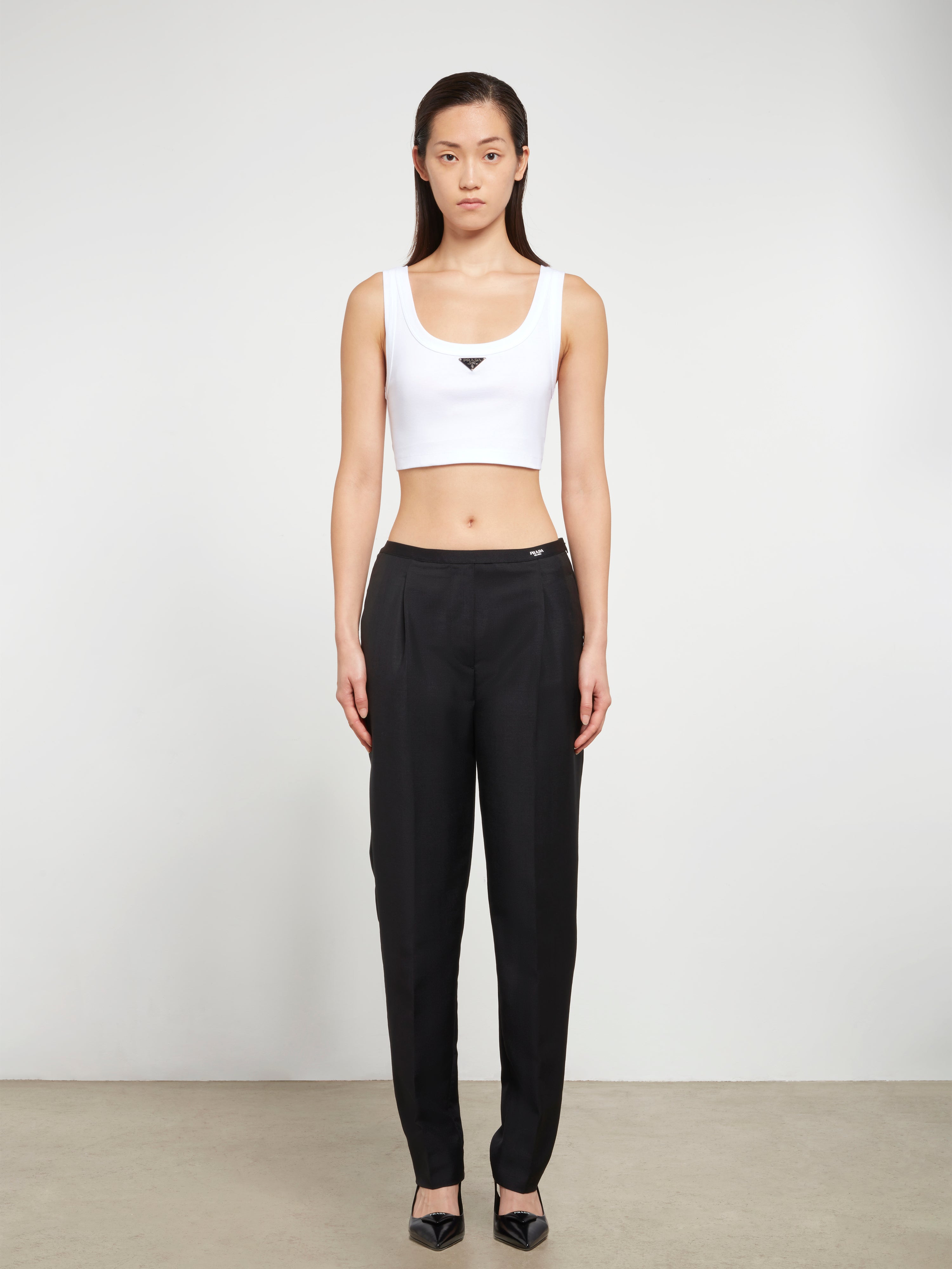 Prada: Women's Tank Top (White) | DSMS E-SHOP