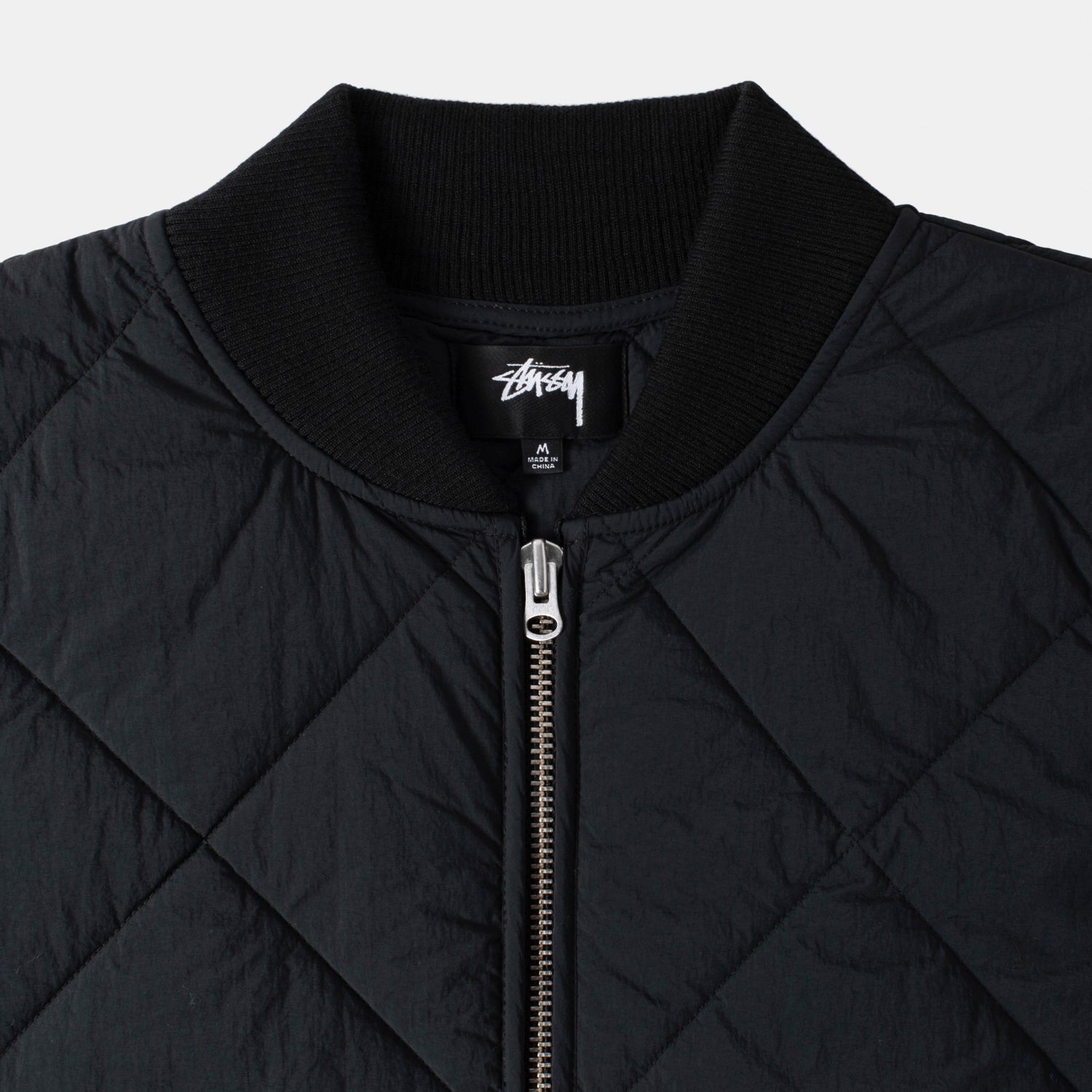 STÜSSY Dice Quilted Liner Jacket (Black) Dover Street Market DSMS