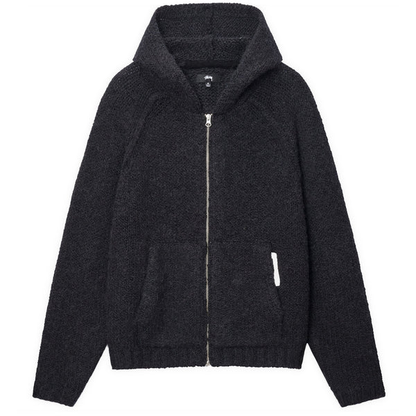 Stüssy - Men's Chunky Sweater Zip Hood - (Black)