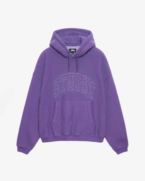 Stüssy - Men's Embroidered Relaxed Hood - (Purple)